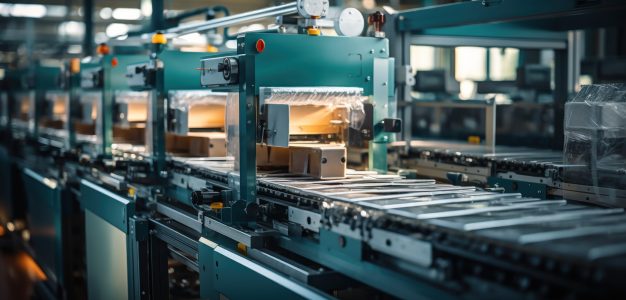 Automated packaging line, efficiency in production. Automated packaging line, efficiency in production.